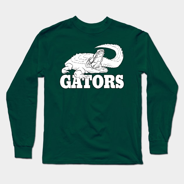 Gators Mascot Long Sleeve T-Shirt by Generic Mascots